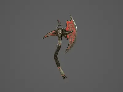 Fantasy AX Low-poly 3D model