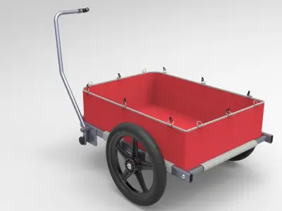Bike Trailer 3D model purchase
