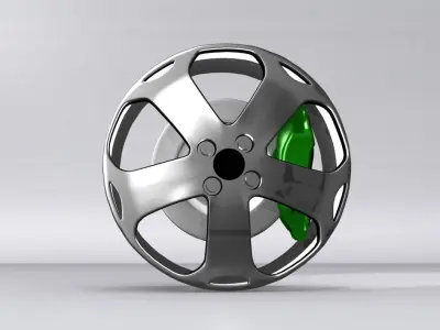 Sports car RIM 3d Model Low-poly 3D model