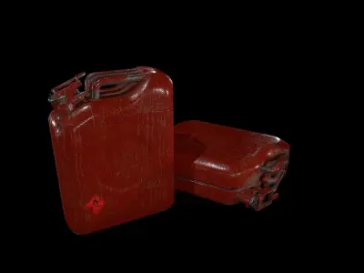 Canister  Low-poly 3D model