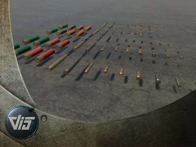 Ammunition HQ - PBR Low-poly 3D model