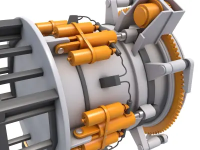 Hydraulic Cone Crusher 3D model