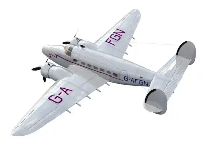 Lockheed L-14 Super Electra 3D model purchase