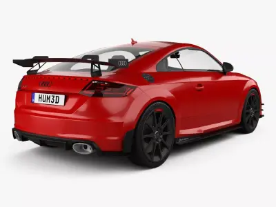 Professional Audi TT RS  Model with Custom Aero Kit 3D model