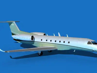 Embraer Legacy 500 V14 3D model