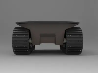 Argo platform 6x6 with tracks 3D model