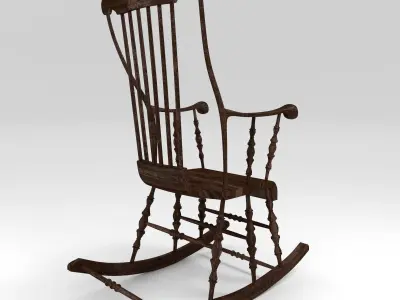 Classic Rocking Chair 3D model