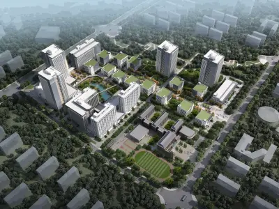 Industrial Park 3D model