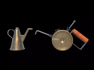 Antique Kerosene Can 3D model