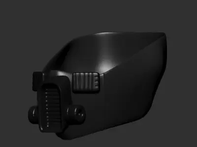 gas mask helmet scifi high poly sculpt 3d printable  3D model purchase