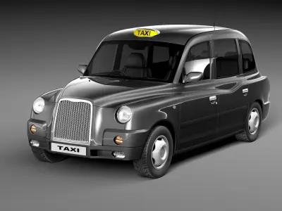 London Taxi TX4 3D model