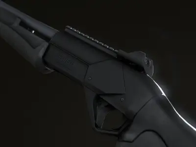 FPS Benelli SuperNova Shotgun Low-poly 3D model