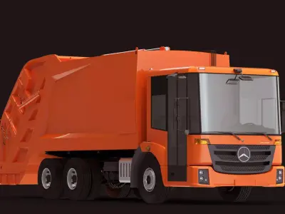 Econic Garbage Truck 3D model