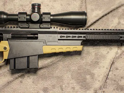 Ax 388 sniper rifle Low-poly 3D model
