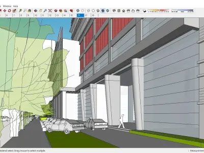 Sketchup Commercial Complex 141 3D model