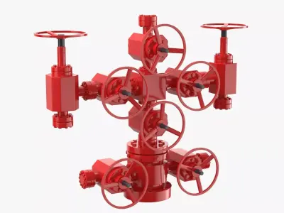 Oil Wellhead Collection 03 3D model