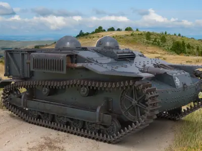 UE Tractor German Mental Ray 3D model