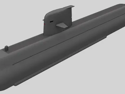 SSK Gotland A19 class Low-poly 3D model