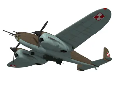 PZL p38 wilk 3D model