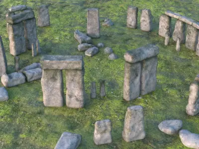 Stonehenge PBR 3D model