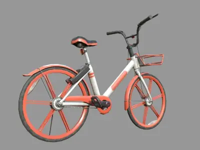 bike Bicycle Low-poly 3D model