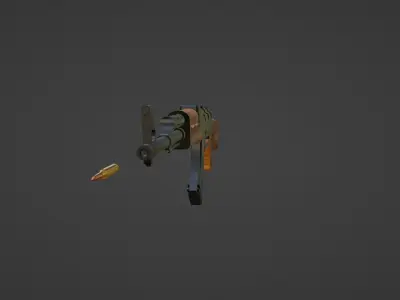 AK-47 Rifle Low-poly 3D model purchase