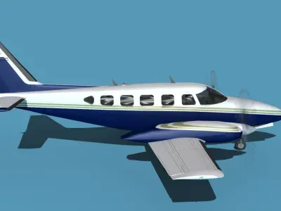 Piper PA-31-350 Navajo Chieftain 3D model