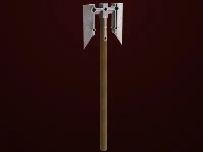 Battle Hammer 08 All PBR Unity UE V-Ray Textures Included Low-poly 3D model