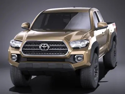 Toyota Tacoma TRD Off-Road 2018 VRAY 3D model