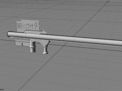 Rocket Launcher - Shoulder-fired - FIM-92 Stinger 3D model