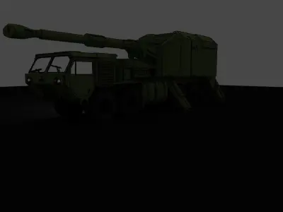 IDF ROEM Howitzer gun 3D print model