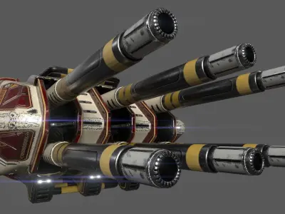 Imperial Spinal Assault Cannon 3D model