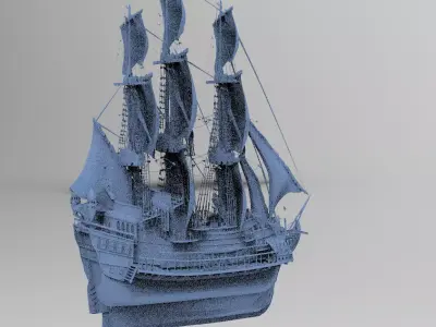 Tudor Queen Elizabeth Ship 3D 3D model