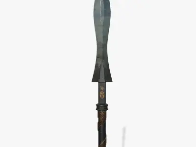 Spartan spear Low-poly 3D model