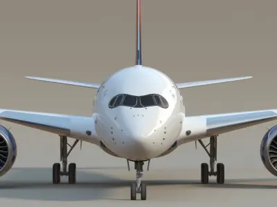 Delta Air Lines A350 SC 3D model