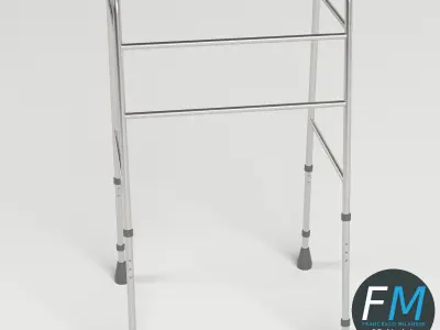 Front-wheeled walker 3D model