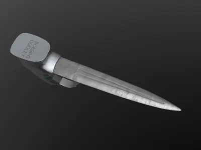 British WWI Robbins of Dudley Push Dagger  Low-poly 3D model