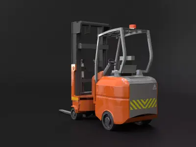 Articulated Electric Forklift 3D model