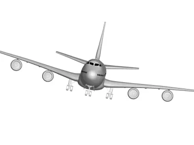 Boeing 747-8 3D model purchase