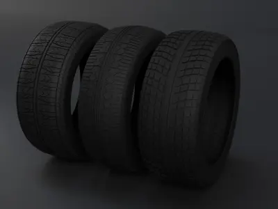 Tire Pack Blender 3D model