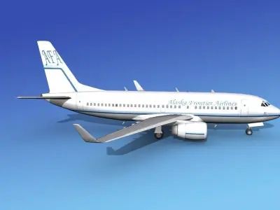 Boeing 737-700ER Alaska Frontier  3D model