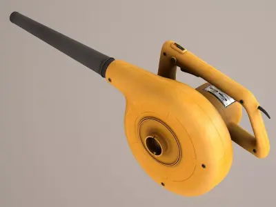 Electric Blower Low-poly 3D model