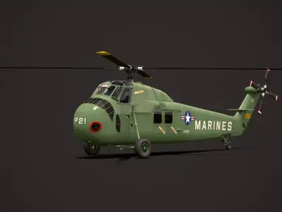 H-34 Choctaw 3D model