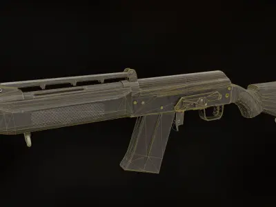 Saiga 20k  Low-poly 3D model