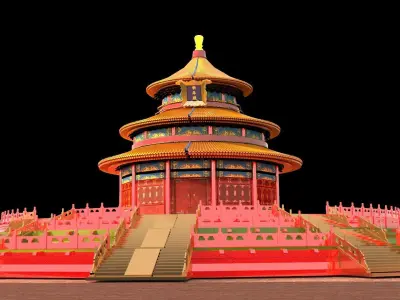 Chinese palace temple of heaven  3D model