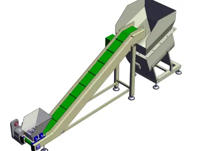 Chip conveyor 3D model