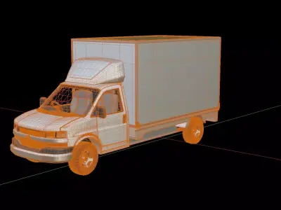 Chevrolet Express Box Truck 3D model