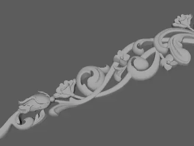 dekor ornate border - die cut 3D model