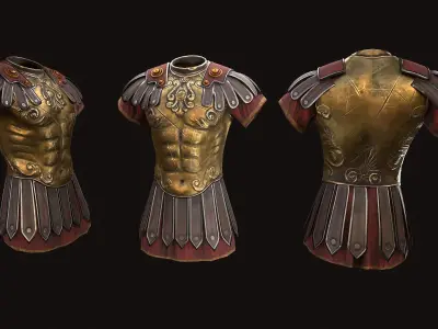 Roman Armor Low-poly 3D model purchase