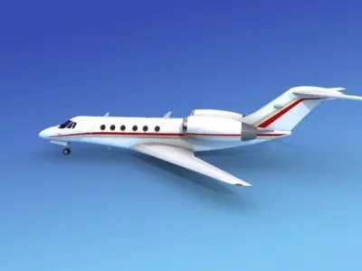 Cessna Citation X V07 3D model